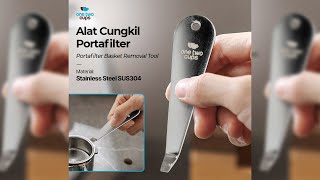 Pratinjau video produk One Two Cups Alat Cungkil Portafilter Basket Removal Tool Stainless - Y230011