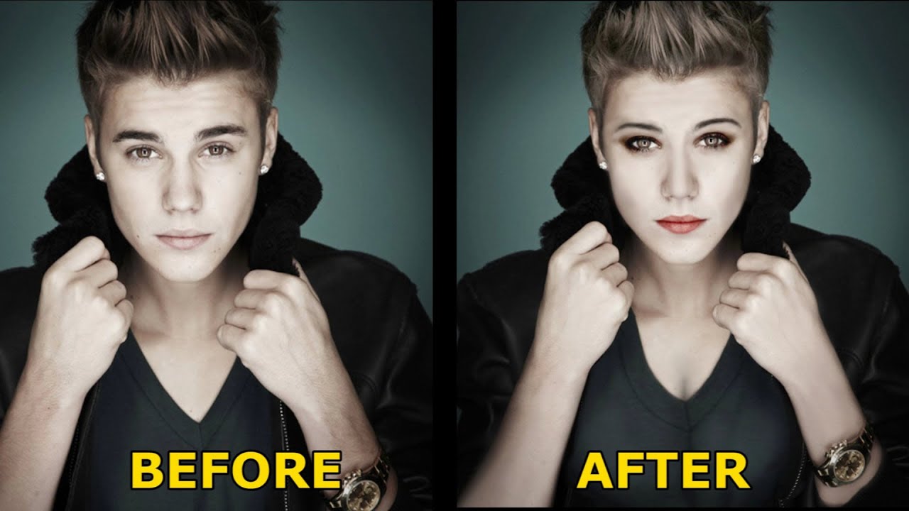 Justin Bieber Is A Girl Proof Justin Turns Pink Photoshop Tutorial justin-bieber-is-a-girl-proof-justin-turns-pink-photoshop-tutorial