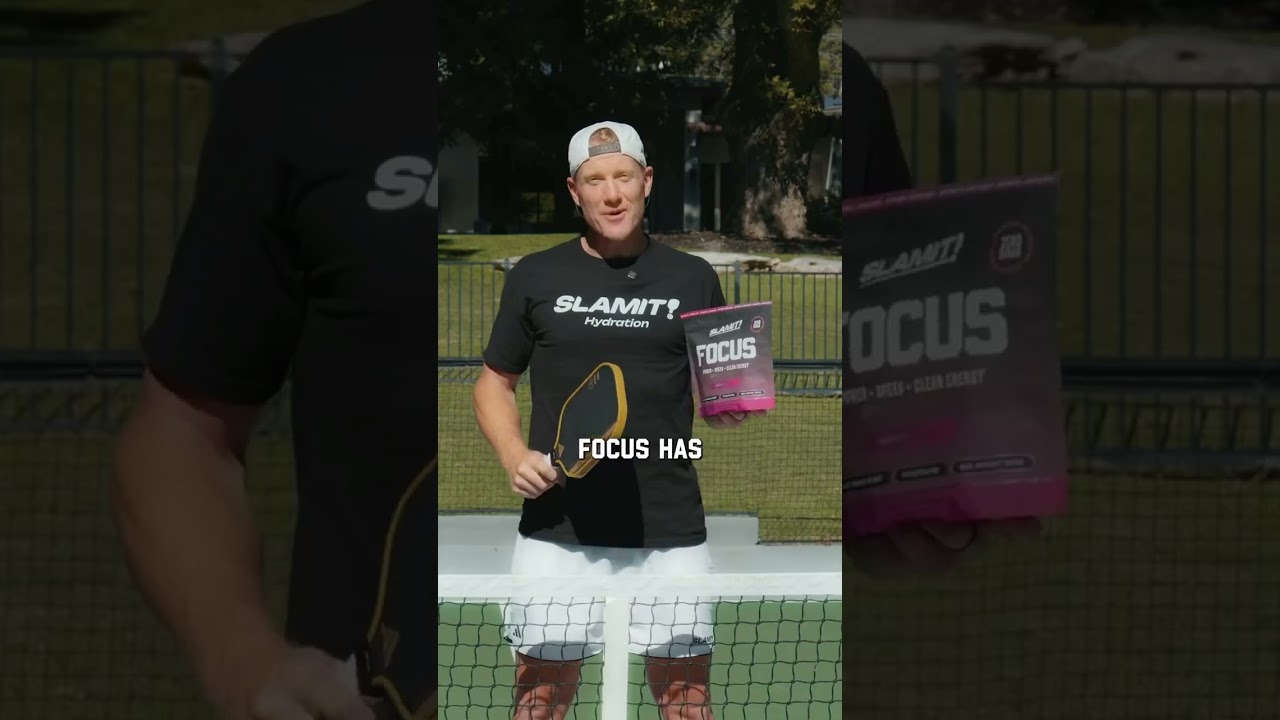 SLAMIT FOCUS helps me win! This next generation energy drink supports better concentration, faster