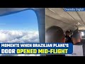 Viral: Mid-Flight Panic as Emergency Door Bursts Open on Brazilian Passenger Plane