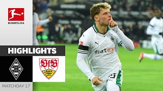 Double-Hack Beats VfB! | M’gladbach — VfB Stuttgart 3-1 | Highlights | MD 17 – Bundesliga 2023/24