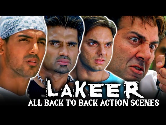 Lakeer All Back To Back Action Scenes | Sunny Deol, Suniel Shetty, Sohail Khan, John Abraham