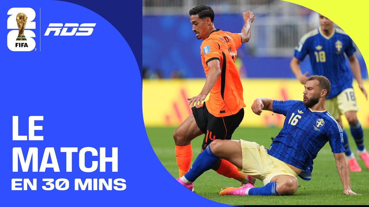 Pays-Bas c. Suède à la Coupe du Monde de la FIFA 2026™ en 30 minutes