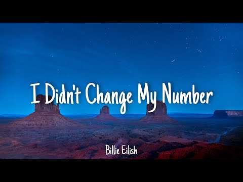 I Didn't Change My Number - Billie Eilish | Lyrics [1 HOUR]