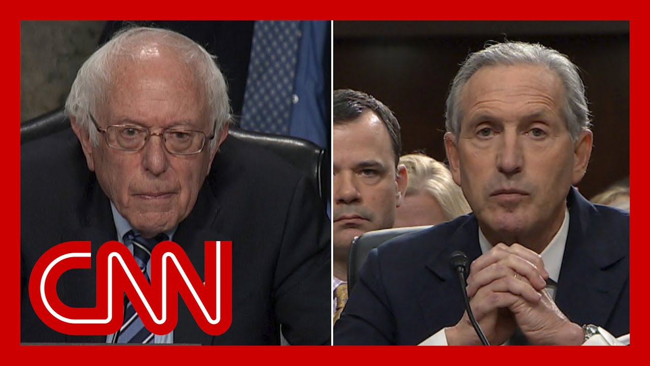 Watch Sanders grill ex-Starbucks CEO on union-busting tactics