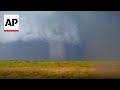 WATCH: Tornado spotted on the ground for nearly an hour in Oklahoma