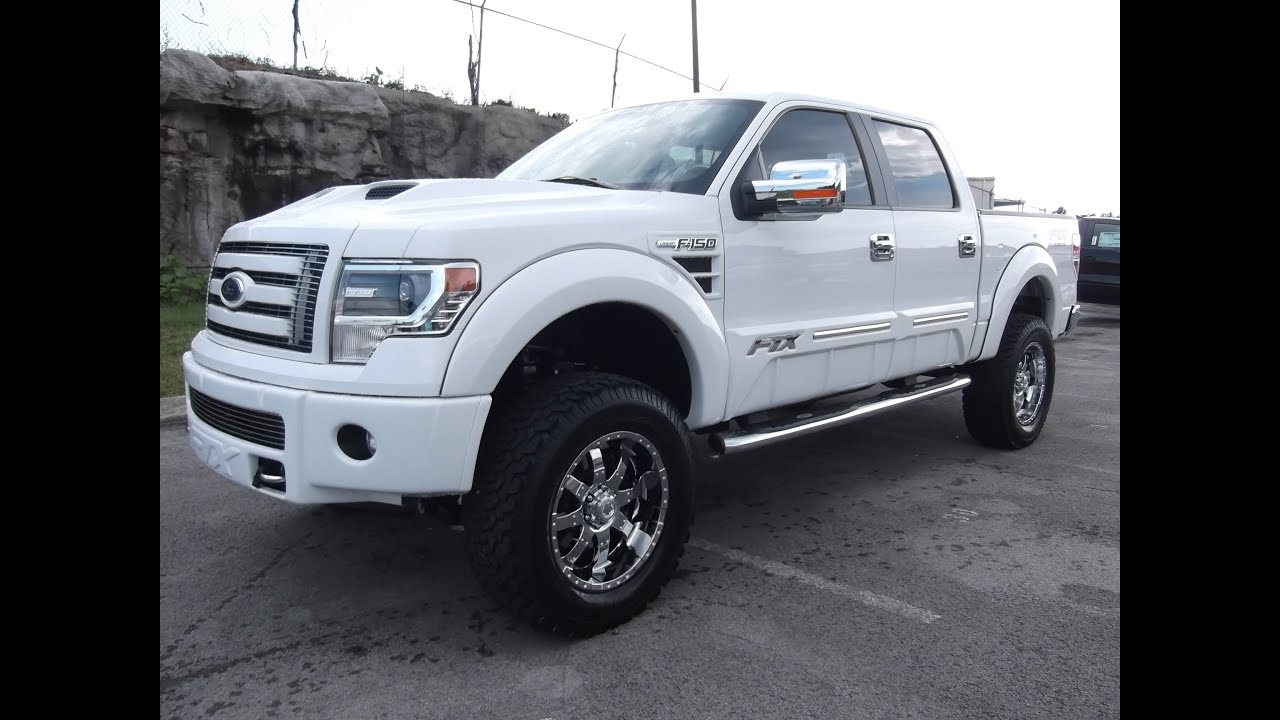Lifted white ford f150 for sale