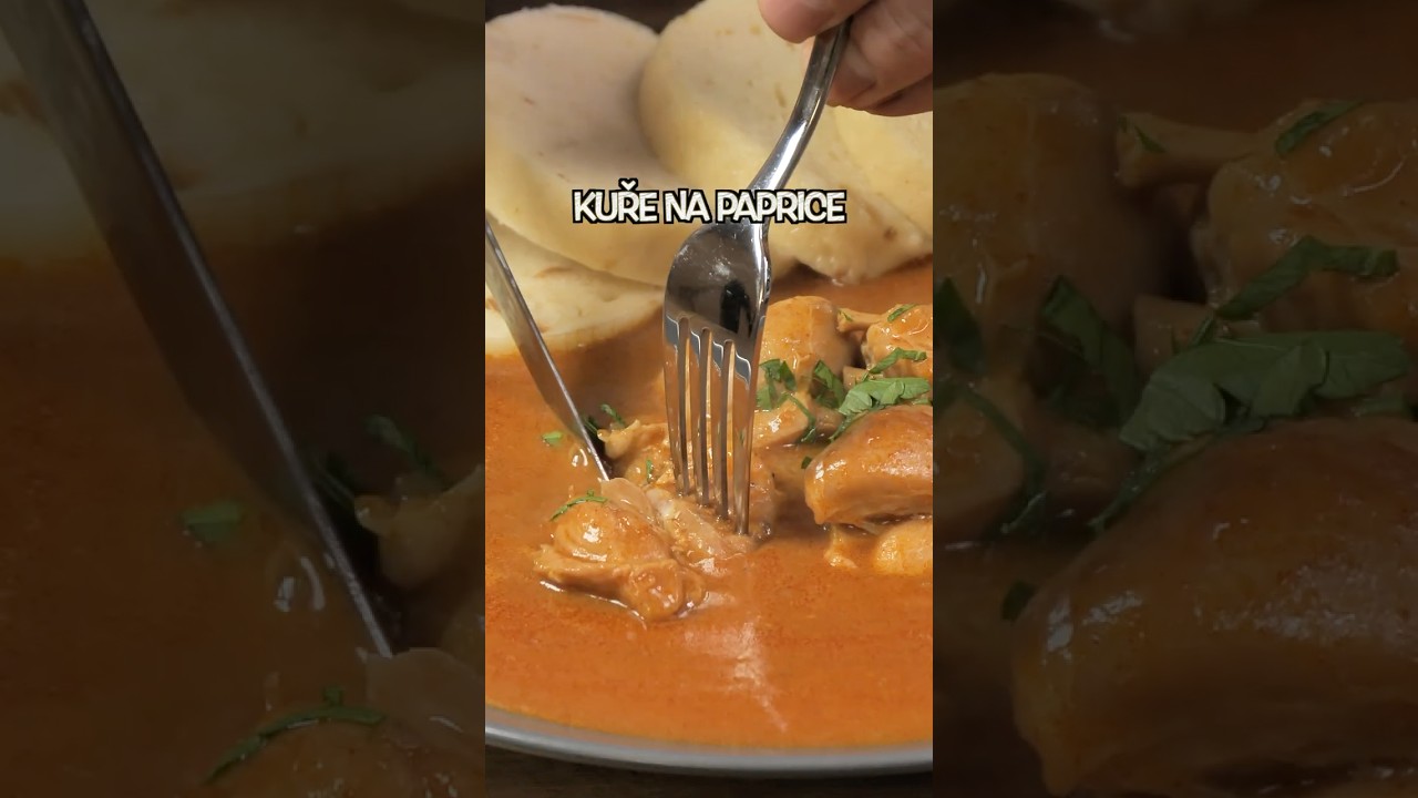 Kuře na paprice 🐥🌶️ #receptybezbrepty #rbbrecipes