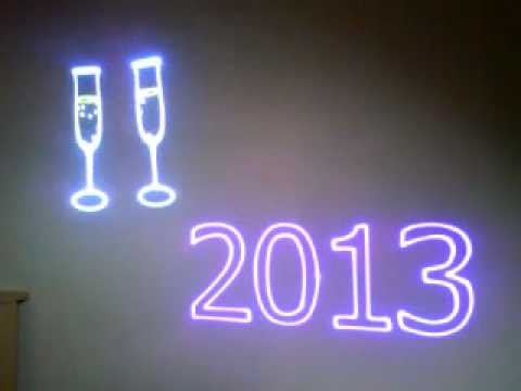 New year 2013 with RGB laser