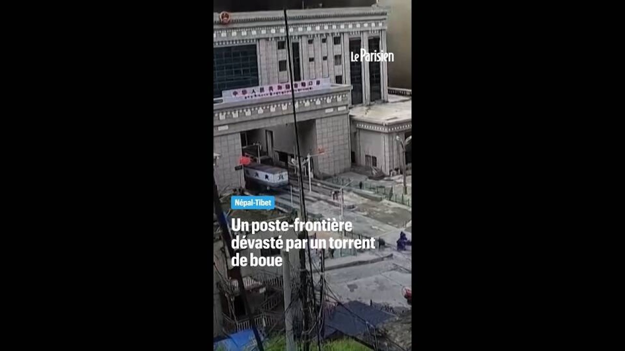Un poste-frontière entre le Népal et le Tibet balayé par une crue soudaine