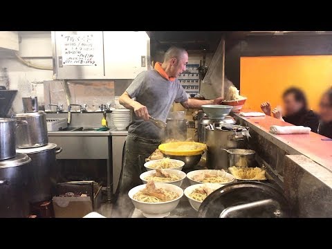 神回【ラーメン二郎の貴重映像】全増しが出来るまで一部始終を大公開!【ラーメン二郎 ひばりヶ丘店】ramen