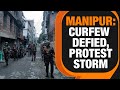 Manipur | Protesters Defy Curfew | Over 40 Injured in Crackdown | News9