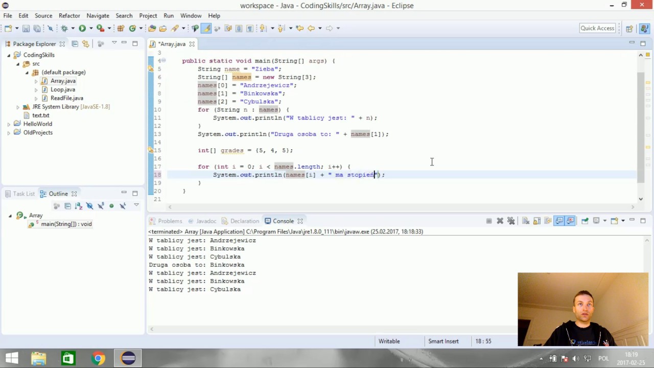 Podstawy Javy [7] - Tablice