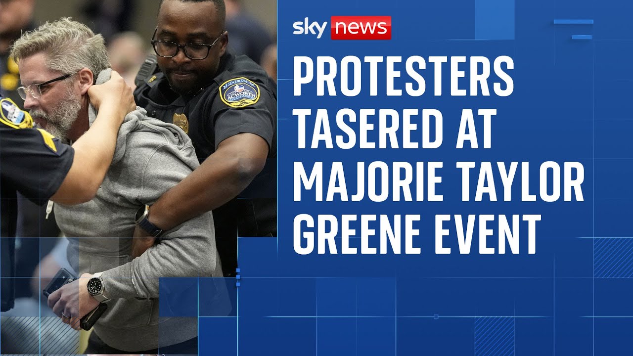 Protesters disrupt Marjorie Taylor Greene town hall