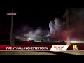 Flames shoot out, smoke billows from fire in Chestertown  - 00:55 min - News - Video