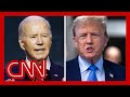Hear how Trump reacted to Biden saying hes happy to debate him