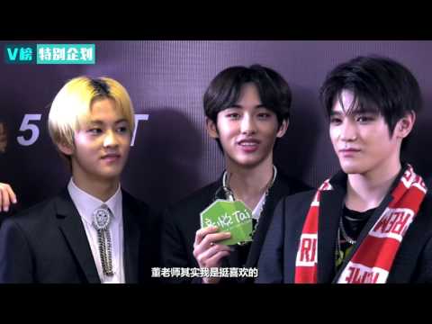 170408 NCT 127 V Chart Award interview 音悦V榜特别企划 NCT 127 EP184 爱豆盛典直播间尬舞彪中文