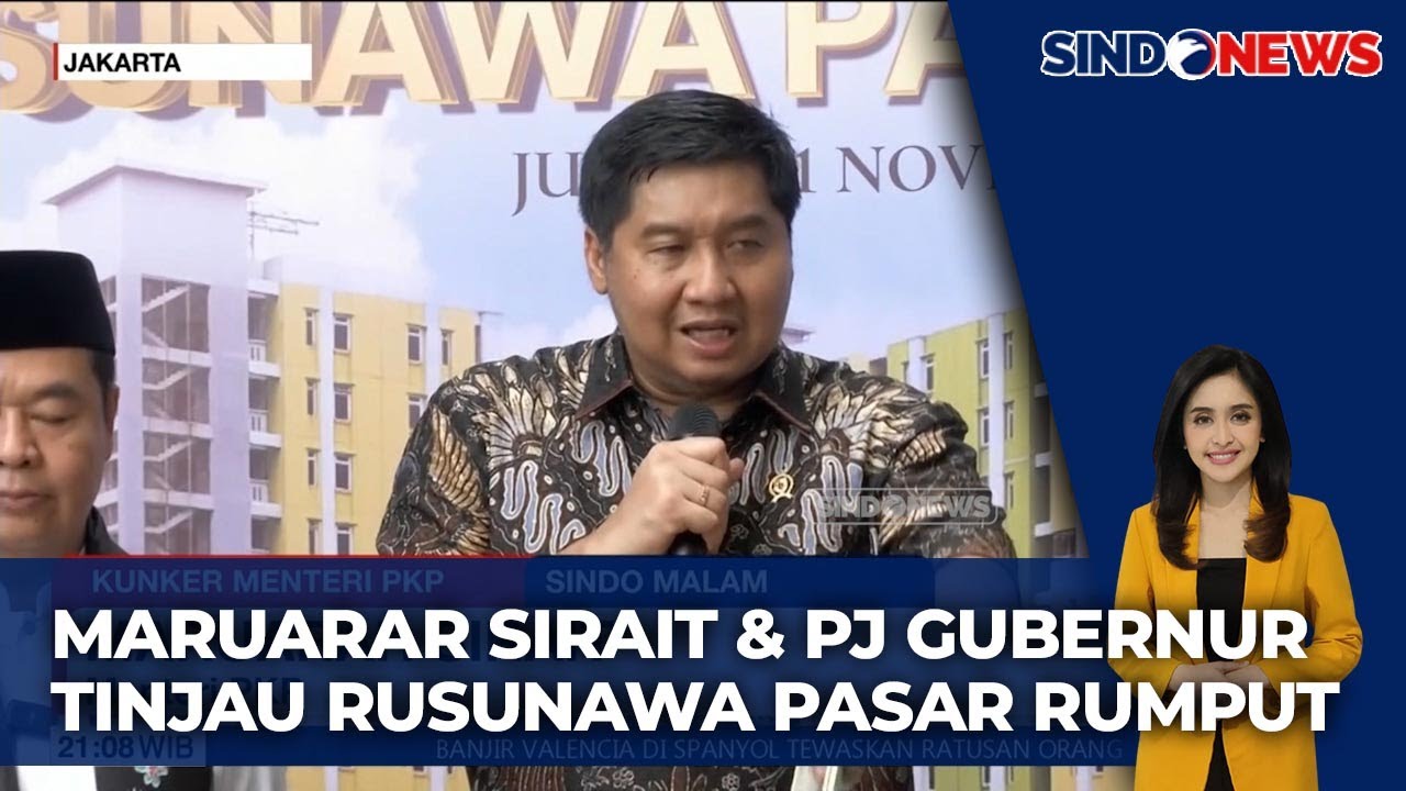 Menteri Maruarar dan Pj Gubernur Teguh Hadiri Open House Rusun Pasar Rumput - Sindo Malam 03/11