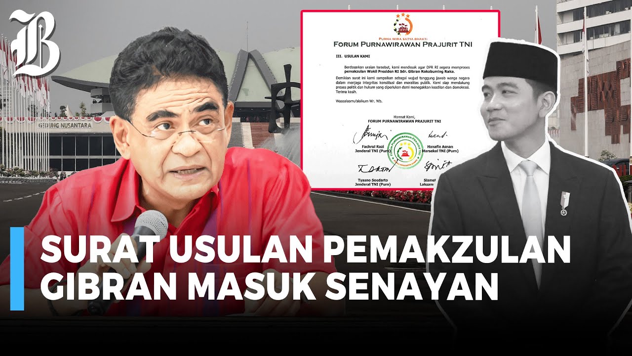 PDIP Angkat Suara Soal Usulan Pemakzulan Gibran dari Forum Purnawirawan TNI