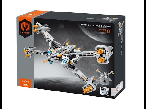 Stavebnice iM.MASTER vesmírná loď s mechanickým pohonem plast 1018 dílků v krabici 35x27x7cm