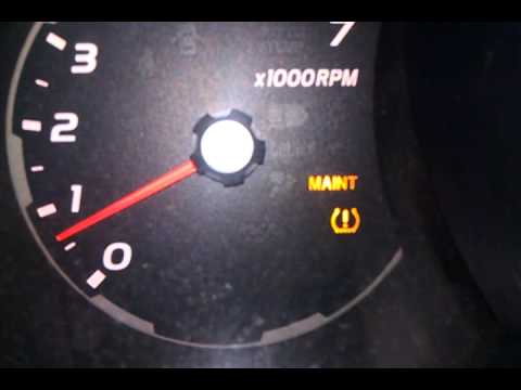 Toyota tire pressure indicator light