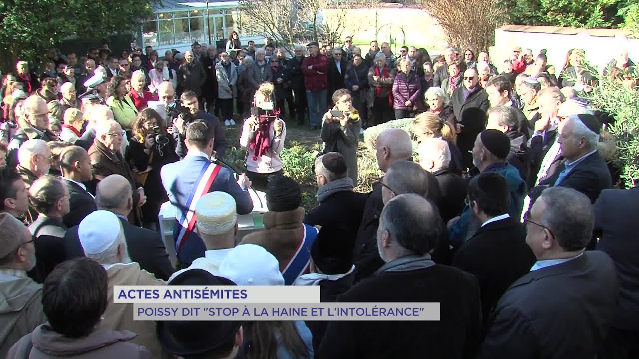 Yvelines | Actes antisémites : Poissy dit  » stop à la haine et l’intolérance « 