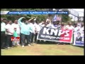 KNPS leaders rally in support of Bhupalapalli Collector