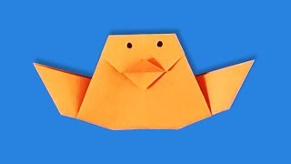 ציפור אוריגמי פשוטה