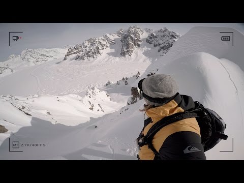 GoPro: Travis Rice Scales Knife Edge Ridge in Alaska