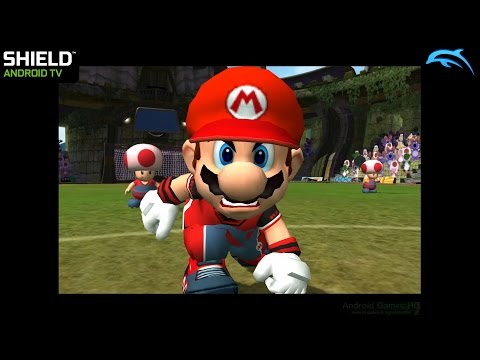 ... Emulator for Android - Super Mario Strikers ingame (Shield Android TV