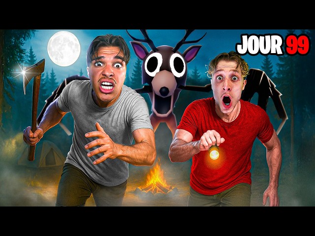 SURVIVRE 99 NUITS dans la PIRE FORÊT de ROBLOX ! (ft. toinelag)