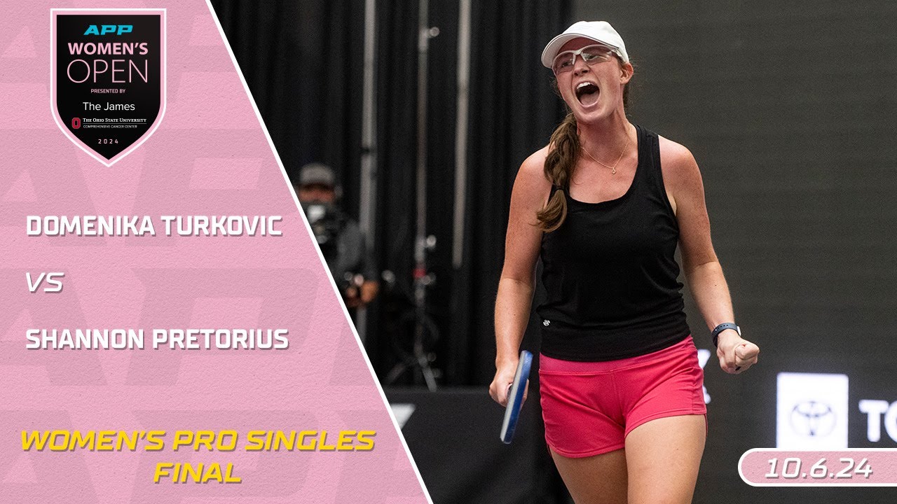 2024 APP Women's Open Presented By The James I Domenika Turkovic vs. Shannon Pretorius | WS Final