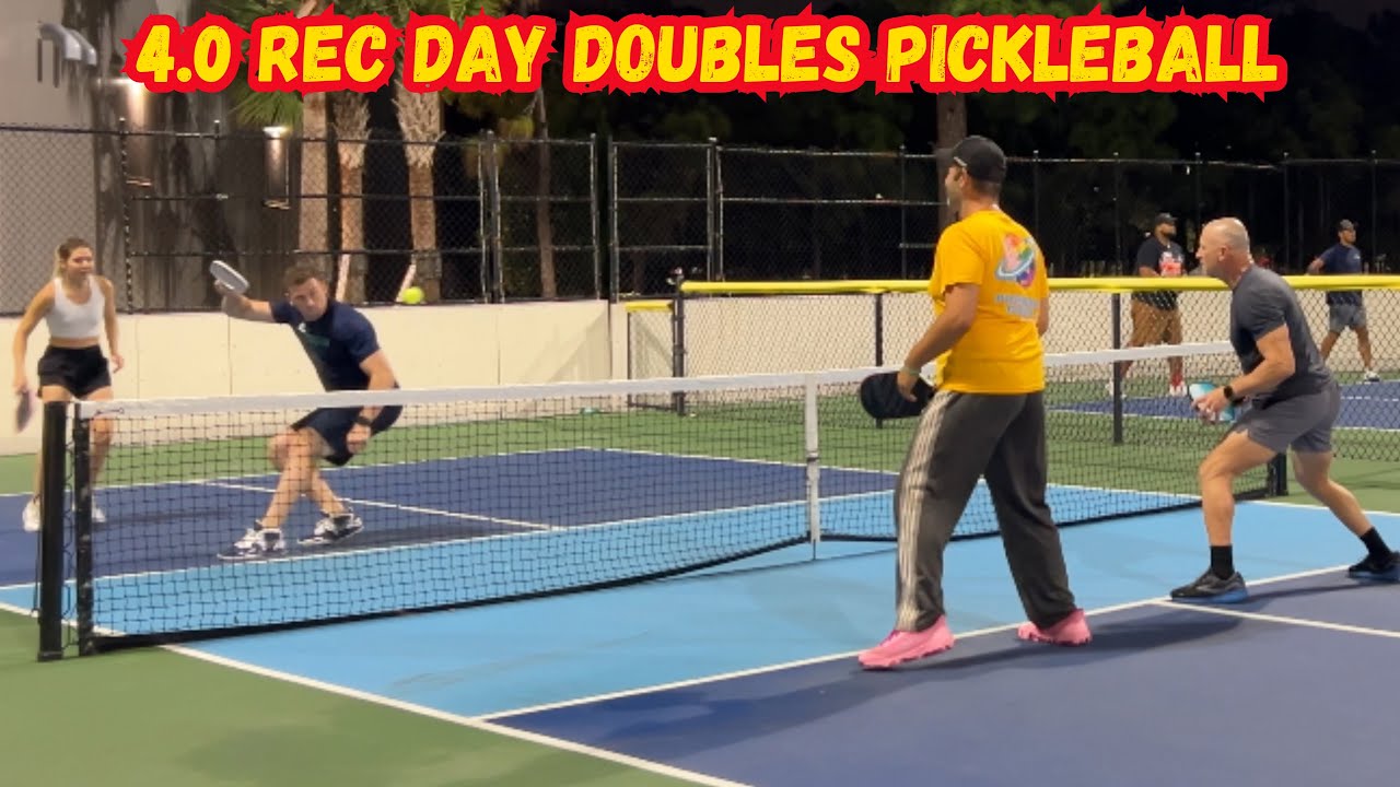 4.0 Rec Day Doubles Pickleball | Holiday Park | Fort Lauderdale Florida | Part 1