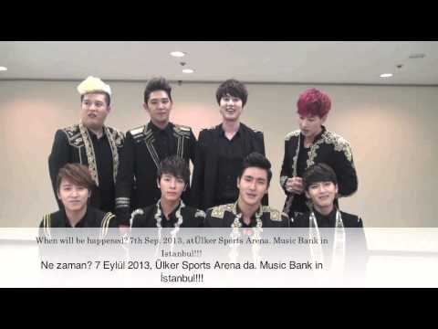 Super Junior : Music Bank in Istanbul at Ülker Sports Arena on Sept. 7!!