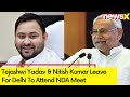 Tejashwi Yadav & Nitish Kumar Leave for Delhi to Attend NDA Meet | All Eyes on NDA Meet | NewsX