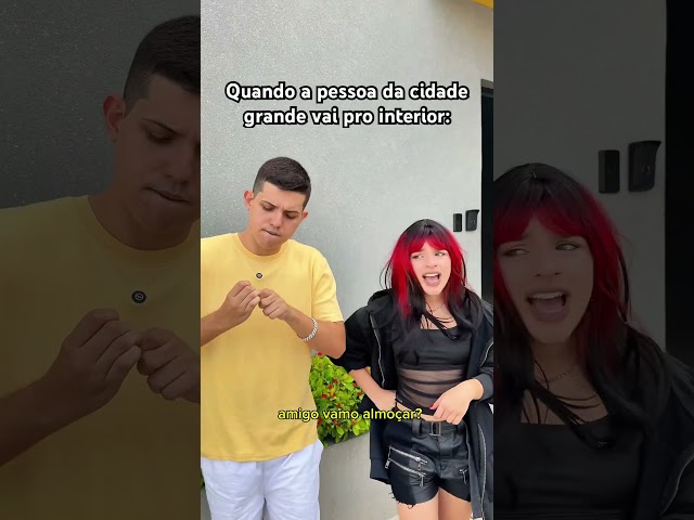 QUANDO A PESSOA DA CIDADE GRANDE VAI PRO INTERIOR: @IssoAiVlog