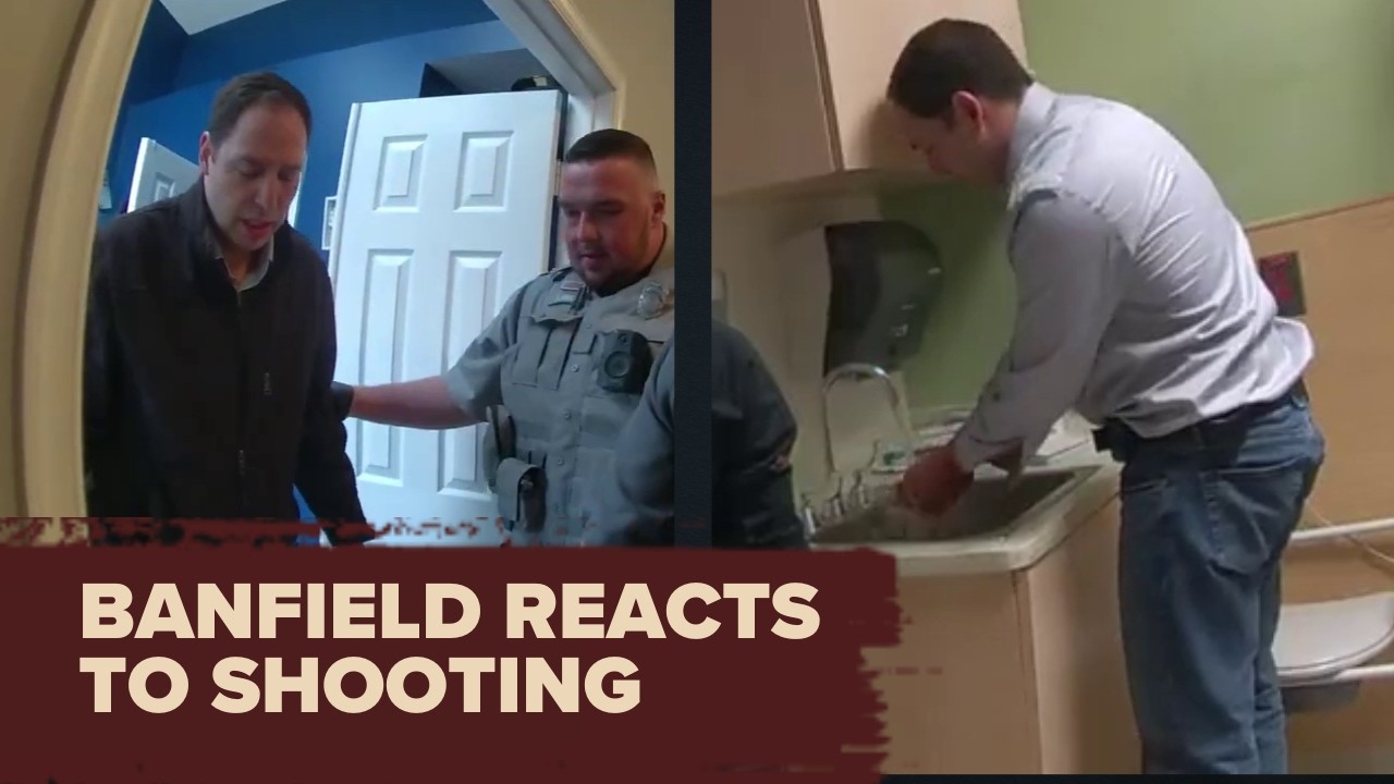 Newly released body camera footage shows Brendan Banfield moments after allegedly killing his wife