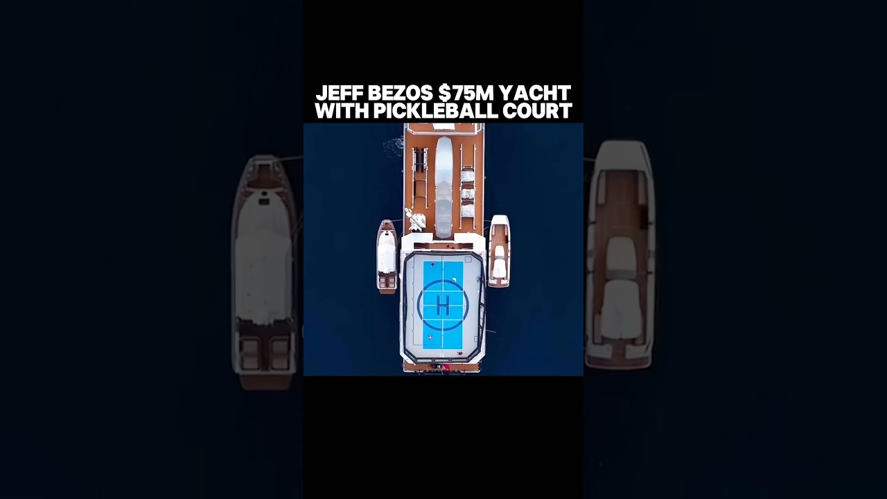 Jeff Bezos Pickleball Mega Yacht 🛥️