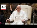 Pope speaks of land mines as insidious devices that show cruelty of war