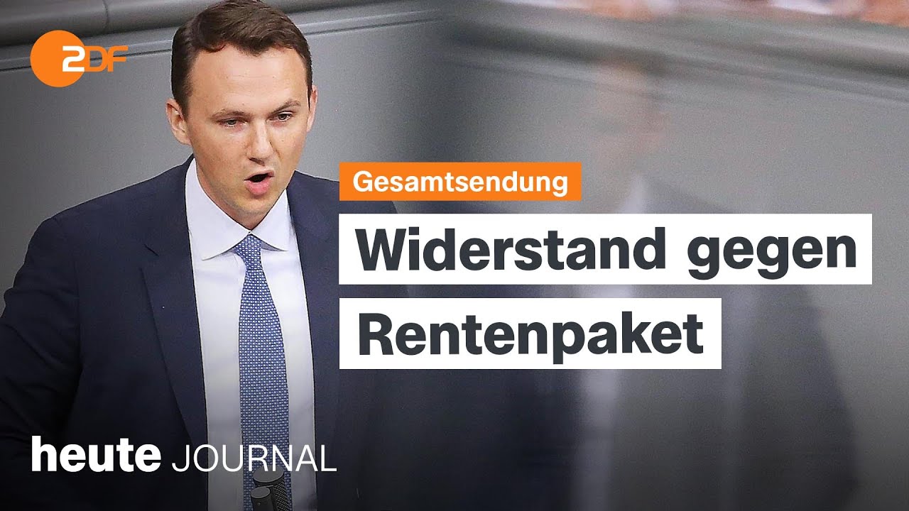 heute journal vom 14.10.25 Wehrpflicht per Losverfahren, „Junge Gruppe“ kritisiert Rentenpaket