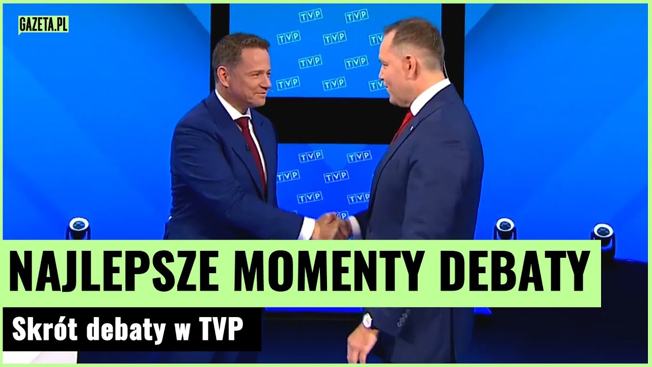 Starcie Trzaskowskiego z Nawrockim. Najlepsze momenty debaty w TVP | Gazeta.pl
