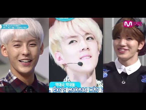 BTOB super idol chart show ENG SUB EXO sehun minhyuk infinite sungjong funny 비투비 엑소 세훈