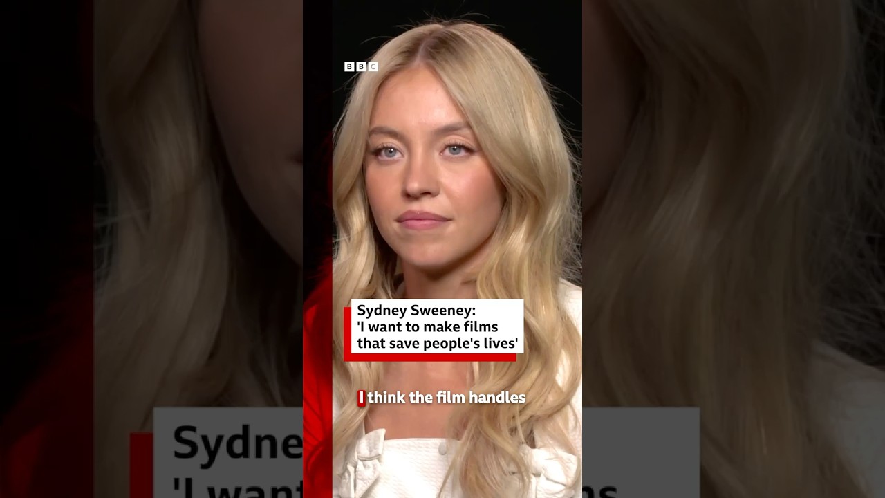 Sydney Sweeney wants to make films that 'save people's lives'. SydneySweeney BBCNews