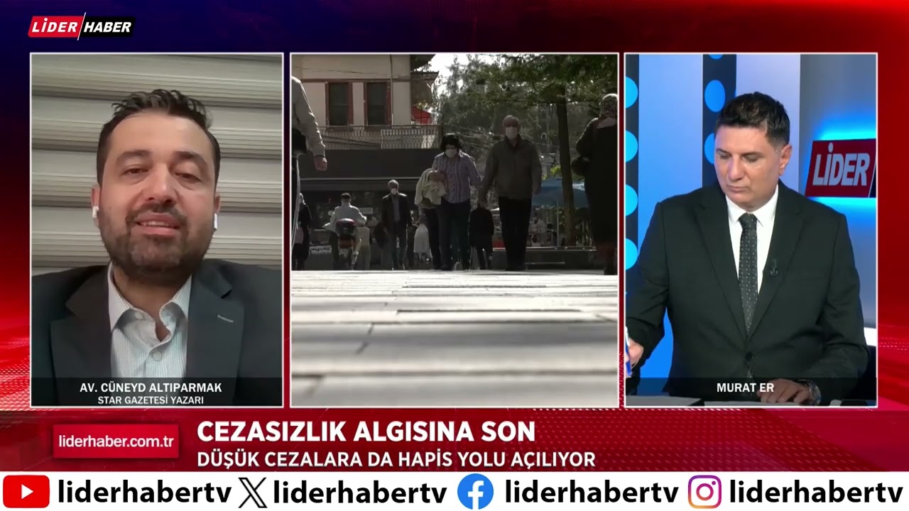 CEZASIZLIK ALGISINA SON! SUÇLULAR NE KADAR CEZA ALIYOR? LİDER HABER TV CANLI YAYINI MURAT ER