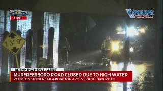 Flooding reported across Nashville from Helene