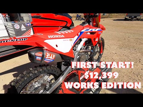 2021 HONDA CRF450R WORKS EDITION FIRST START!