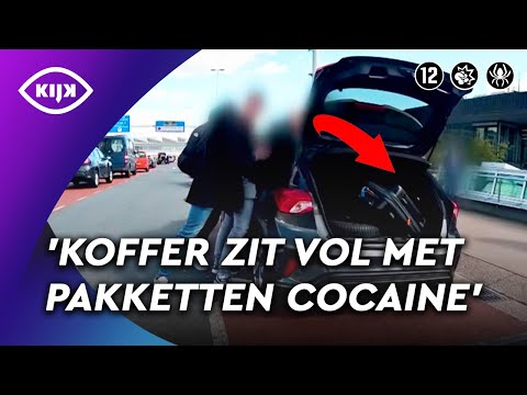 Observatieteam ONDERSCHEPT lading COCAÏNE op Schiphol | De Wereld van de Marechaussee | KIJK