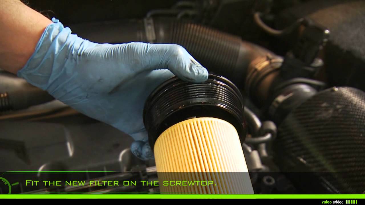 Valeo Oil Filter - fitment of oil filter element type ... 2005 audi a4 fuel filter location 