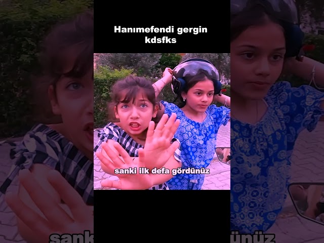 hanımefendi bu sefer biraz gergin