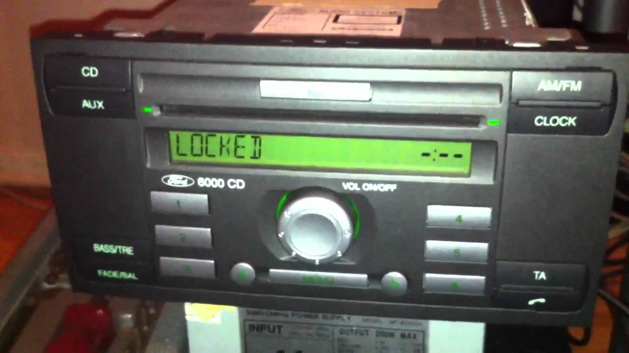 Ford focus radio cassette code #4